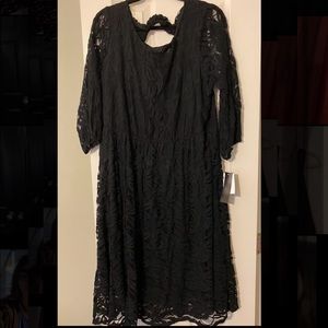 Black cocktail dress